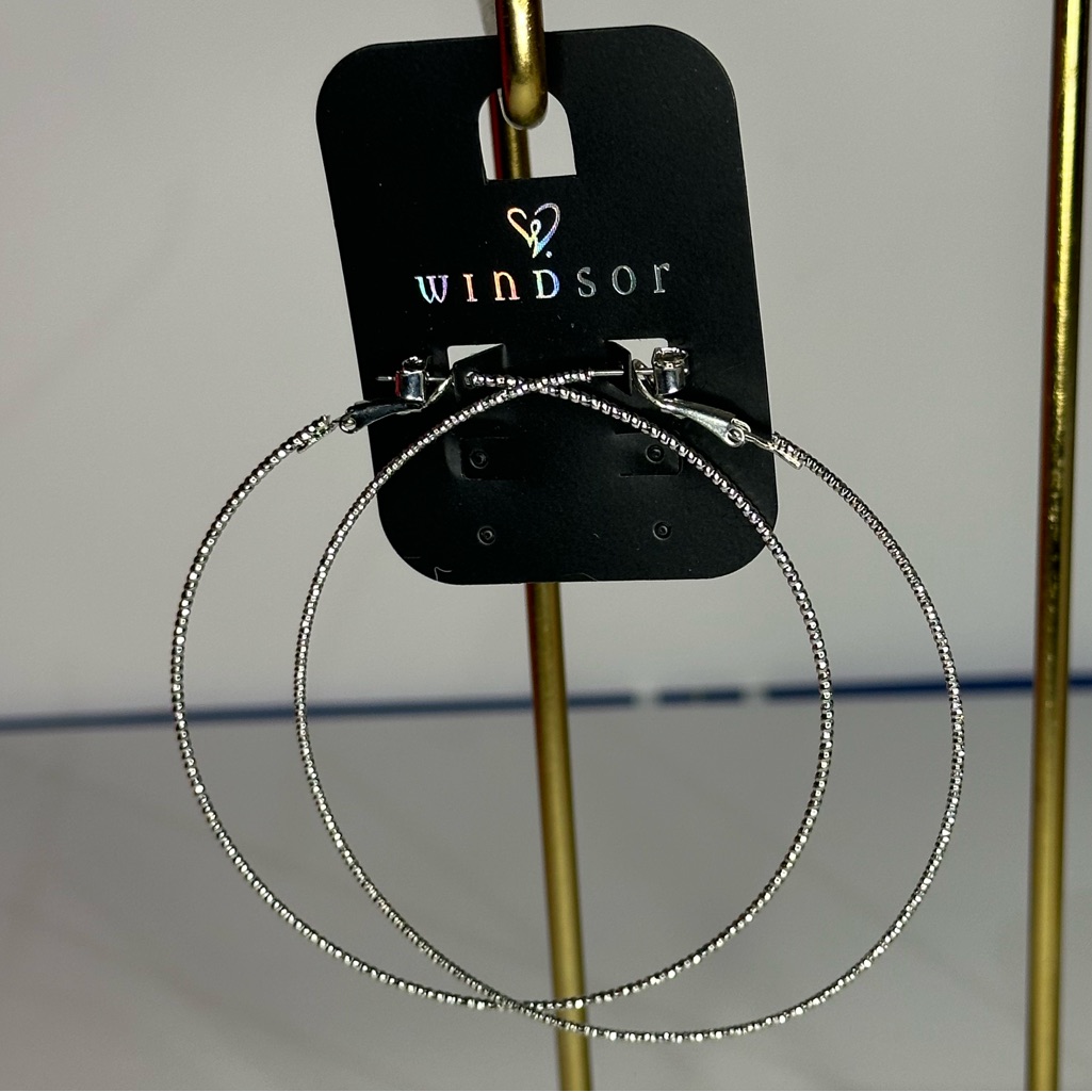 Silver Hoop Earrings